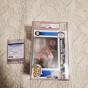 Signed Inosuke Hashibira by Bryce Papenbrook Funko Pop - Auto PSA Verified
